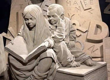 Zandsculpturen op de Veluwe