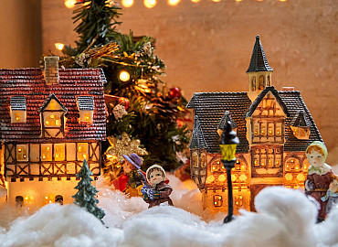 Middagje kerstshoppen in een tuincentrum