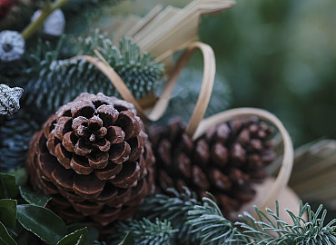Kerststukje maken bij de klompenmaker