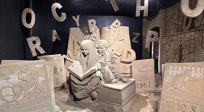 Zandsculpturen op de Veluwe