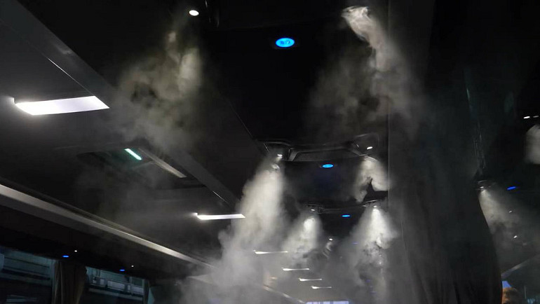 Luchtcirculatie aan boord van touringcar